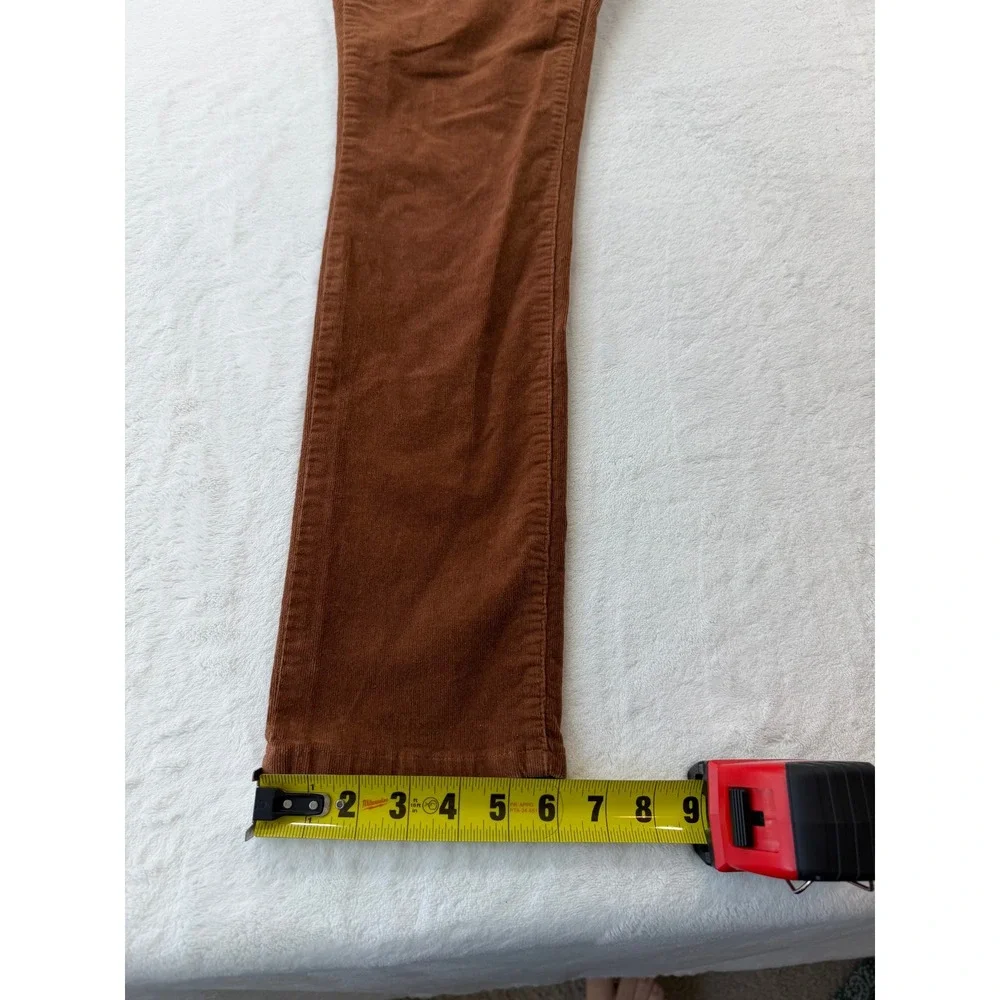 Sonoma Corduroy Pants Womens 10 Brown Good Stretch‎ Straight Leg 000213104